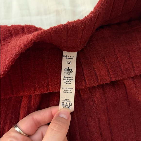 Red Alo Sweatshorts - Picture 3 of 4